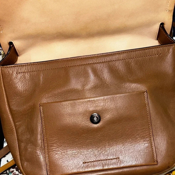 Reed Krakoff Tan Leather Top Handle & Crossbody Bag - Picture 2 of 8